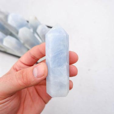 Blue Calcite Point - Crystal & Stone
