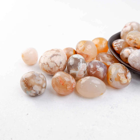 Flower Agate Tumble - Crystal & Stone