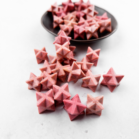 Pink Petrified Wood Star