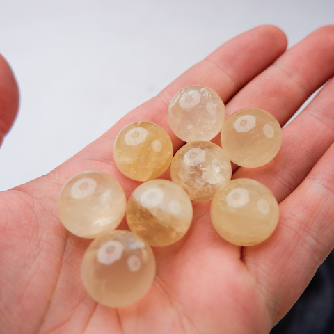 Honey Calcite Sphere Mini