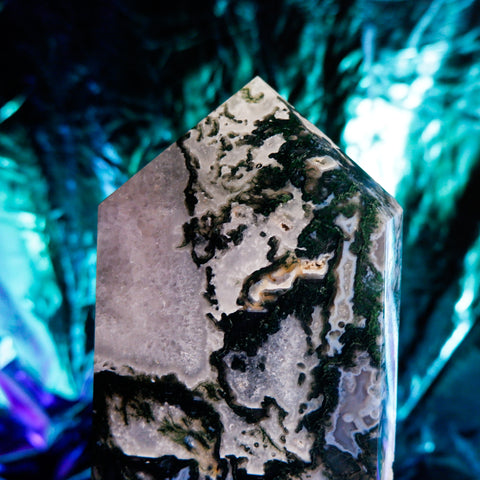 Moss Agate Pillar