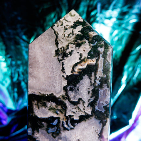 Moss Agate Pillar