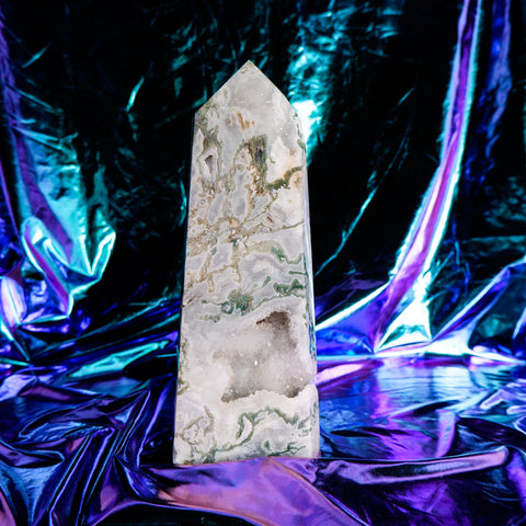 Moss Agate Pillar