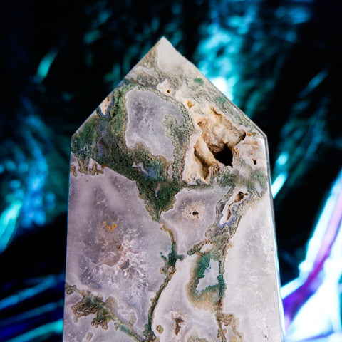 Moss Agate Pillar