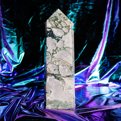 Moss Agate Pillar