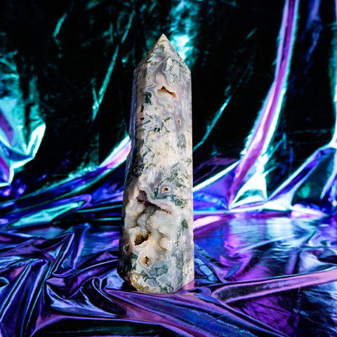 Moss Agate Pillar