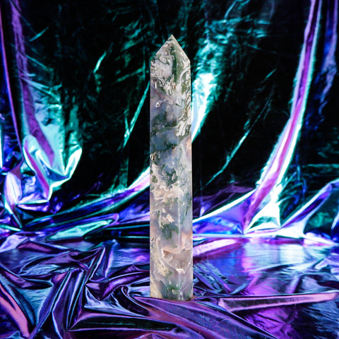 Moss Agate Pillar