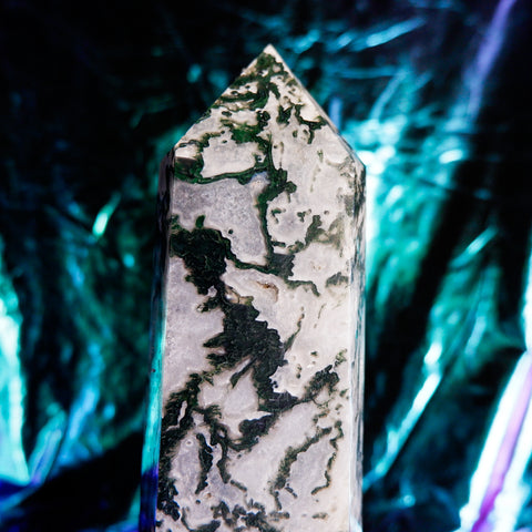 Moss Agate Pillar