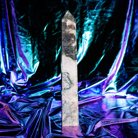 Moss Agate Pillar