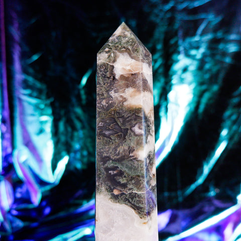 Moss Agate Pillar