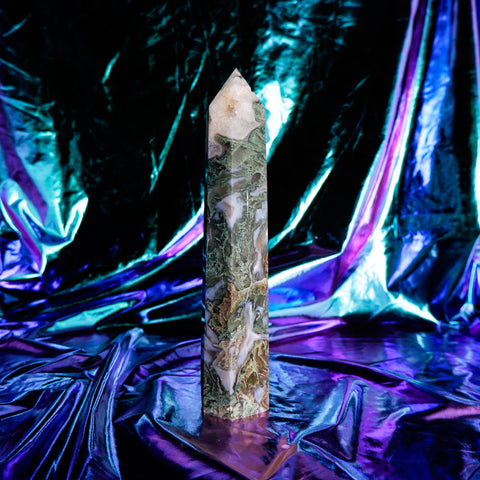 Moss Agate Pillar