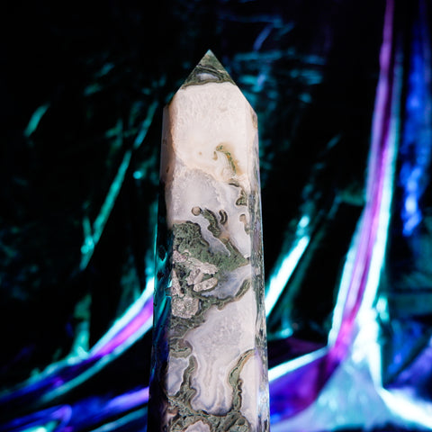 Moss Agate Pillar