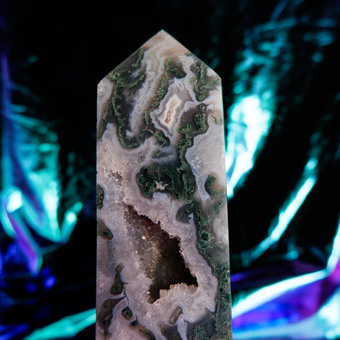 Moss Agate Pillar