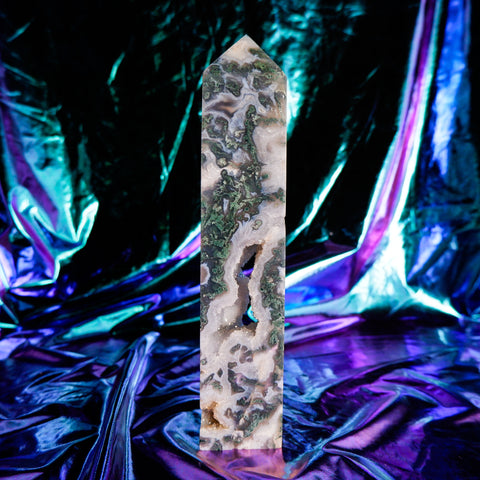 Moss Agate Pillar