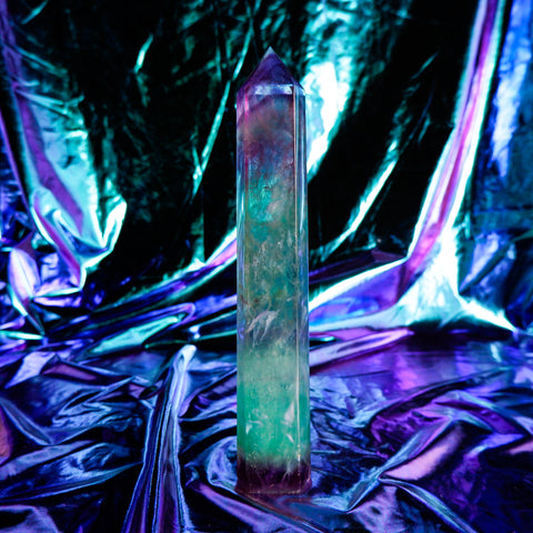 Rainbow Fluorite Pillar