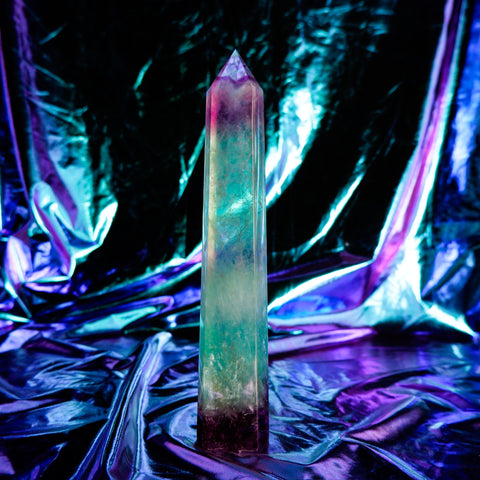 Rainbow Fluorite Pillar