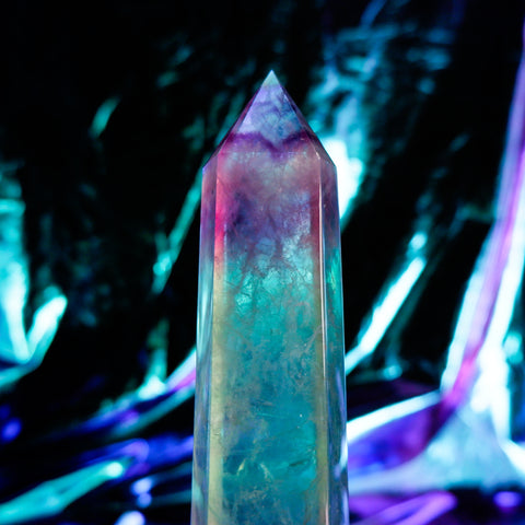 Rainbow Fluorite Pillar