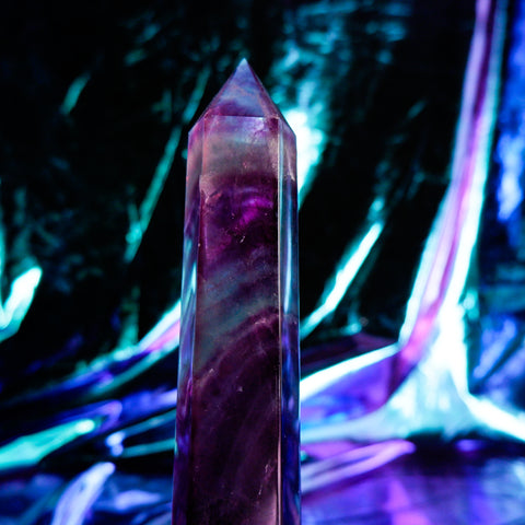 Rainbow Fluorite Pillar