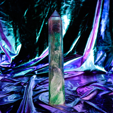 Rainbow Fluorite Pillar