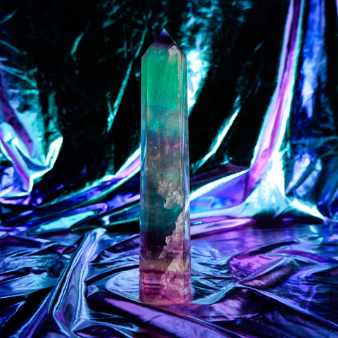 Rainbow Fluorite Pillar