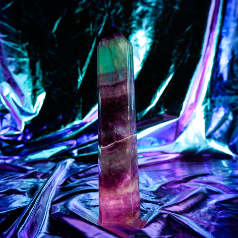 Rainbow Fluorite Pillar