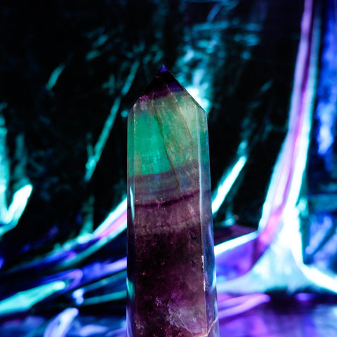 Rainbow Fluorite Pillar