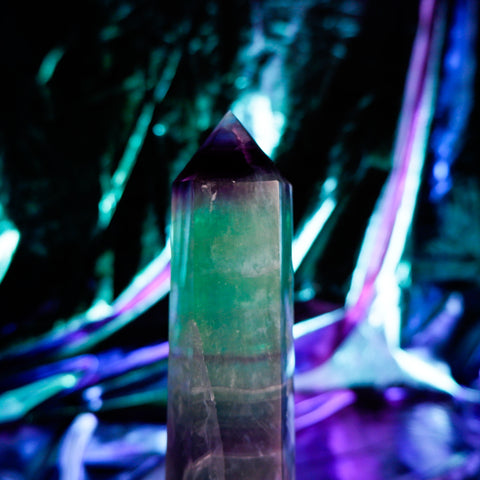 Rainbow Fluorite Pillar