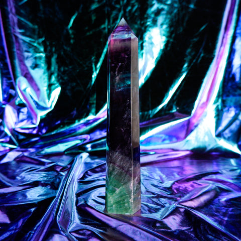 Rainbow Fluorite Pillar