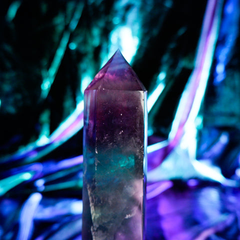 Rainbow Fluorite Pillar