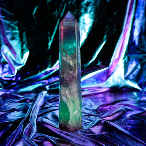 Rainbow Fluorite Pillar