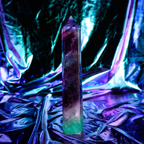 Rainbow Fluorite Pillar