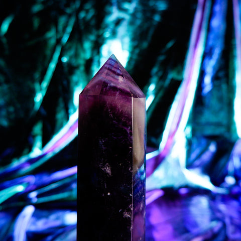 Rainbow Fluorite Pillar