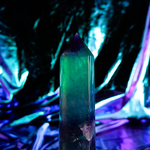 Rainbow Fluorite Pillar