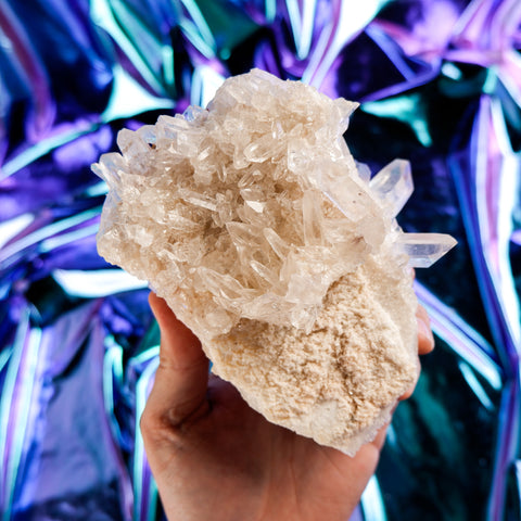 Himalayan Quartz Cluster 16CM x 9CM x 0.9KG