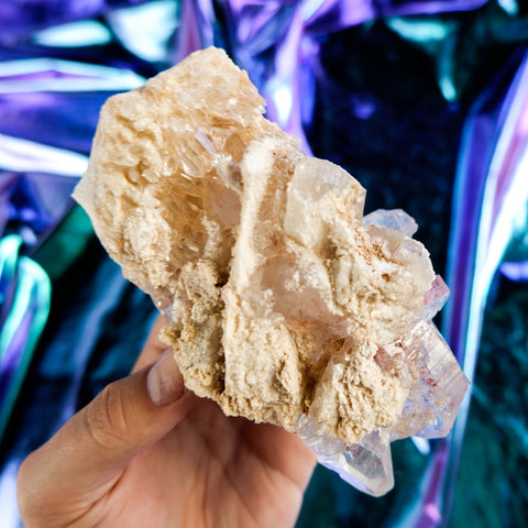 Himalayan Quartz Cluster 14CM x 7CM x 0.7KG