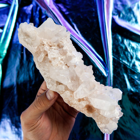 Himalayan Quartz Cluster 20CM x 6CM x 0.7KG