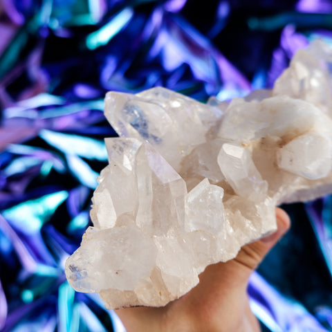 Himalayan Quartz Cluster 19CM x 9CM x 0.95KG