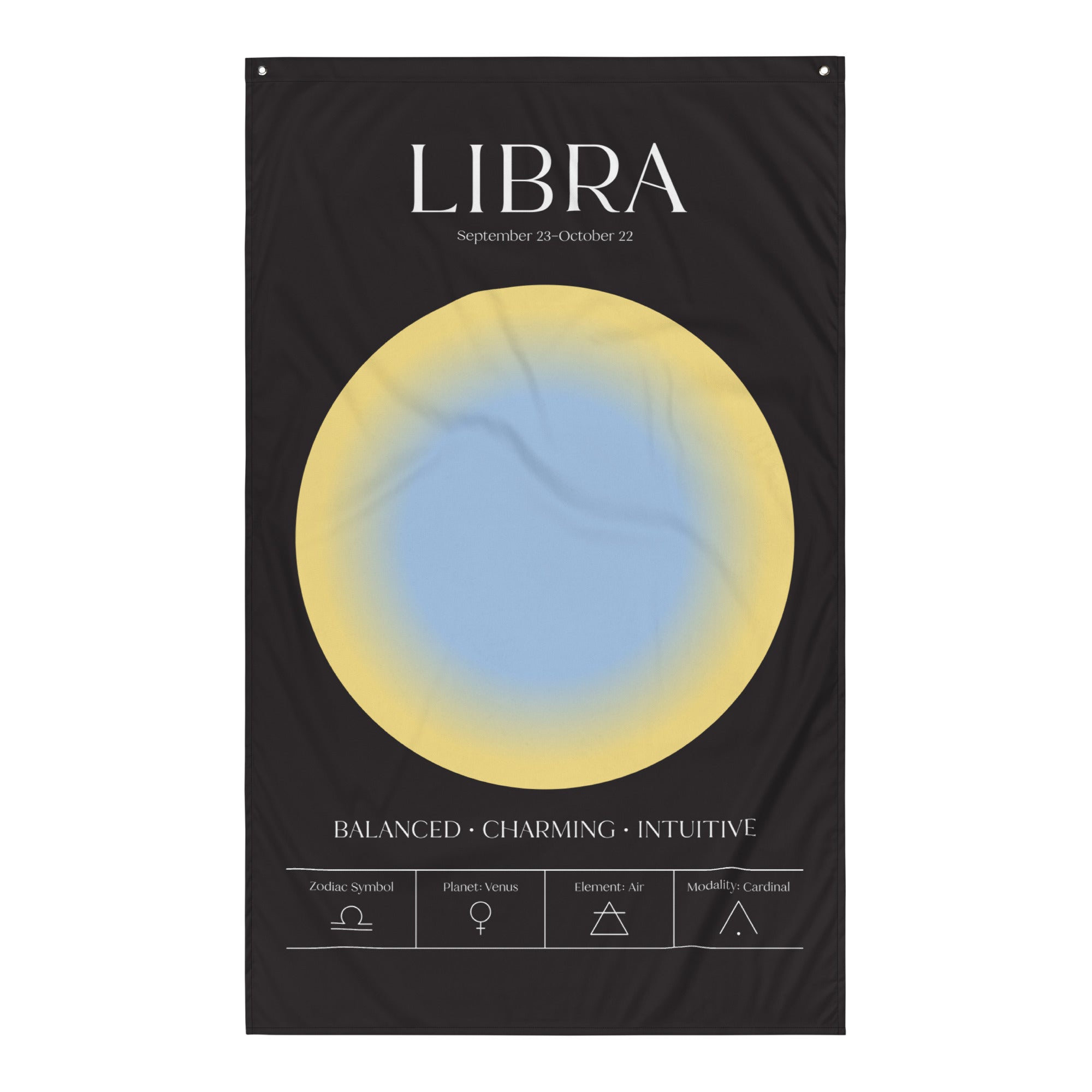 Libra Zodiac Fabric Print