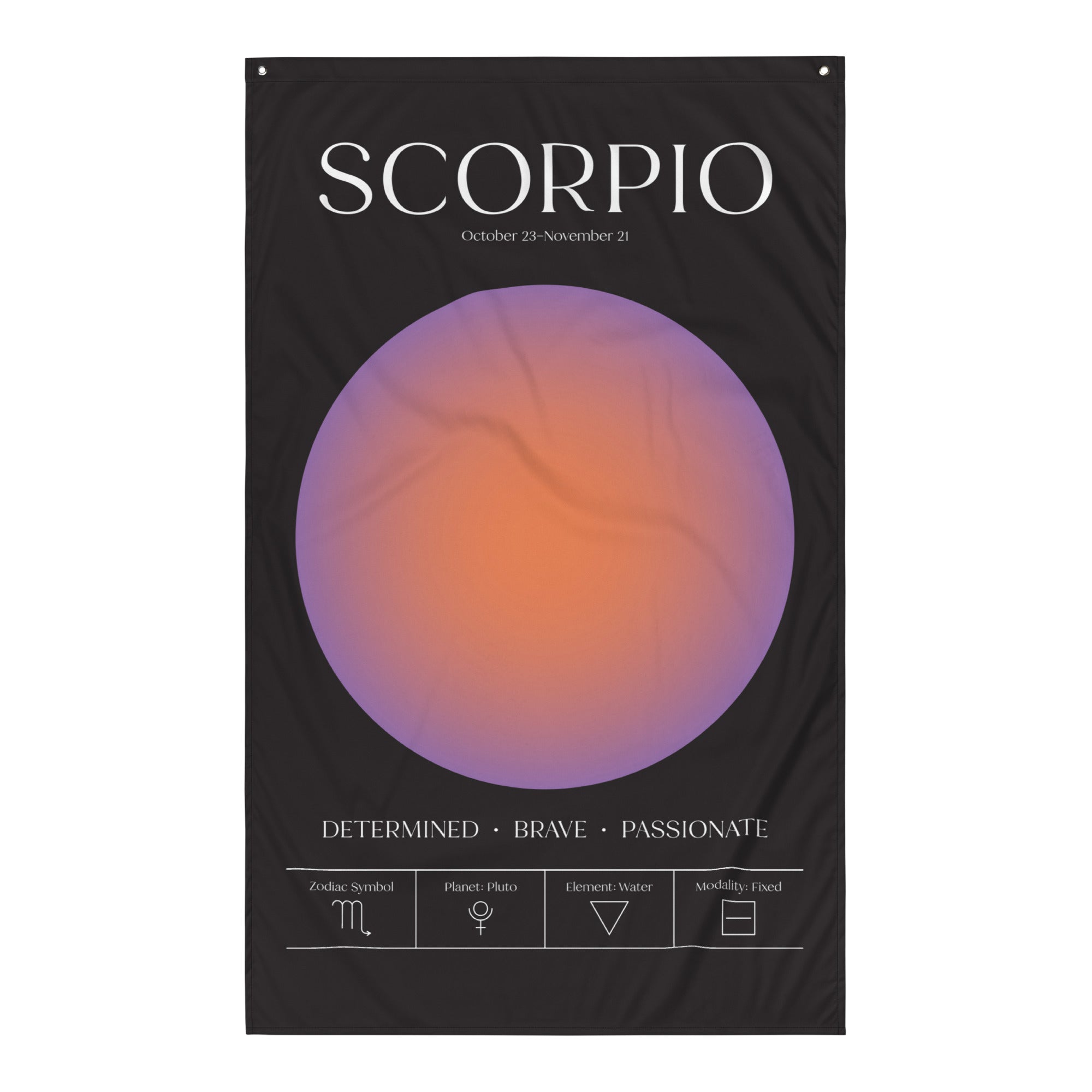 Scorpio Zodiac Fabric Print