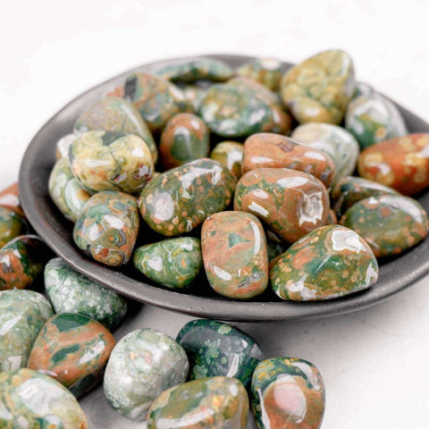 Rainforest Jasper Tumble - Crystal & Stone