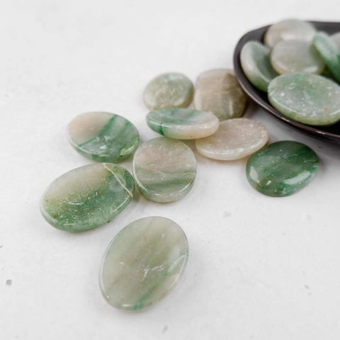 Green Aventurine Worry Stone - Crystal & Stone