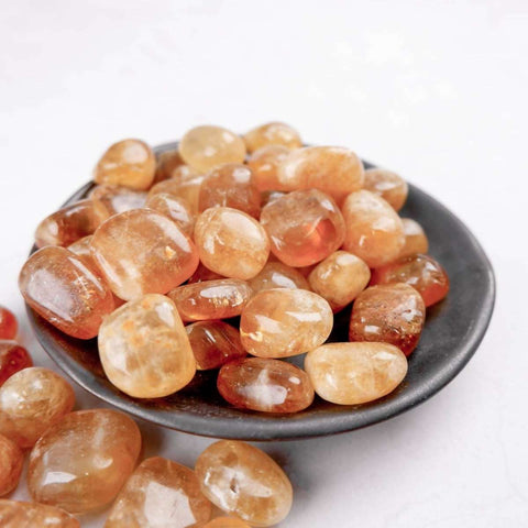 Honey Calcite Tumble - Crystal & Stone