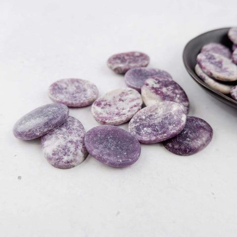 Lepidolite Worry Stone - Crystal & Stone