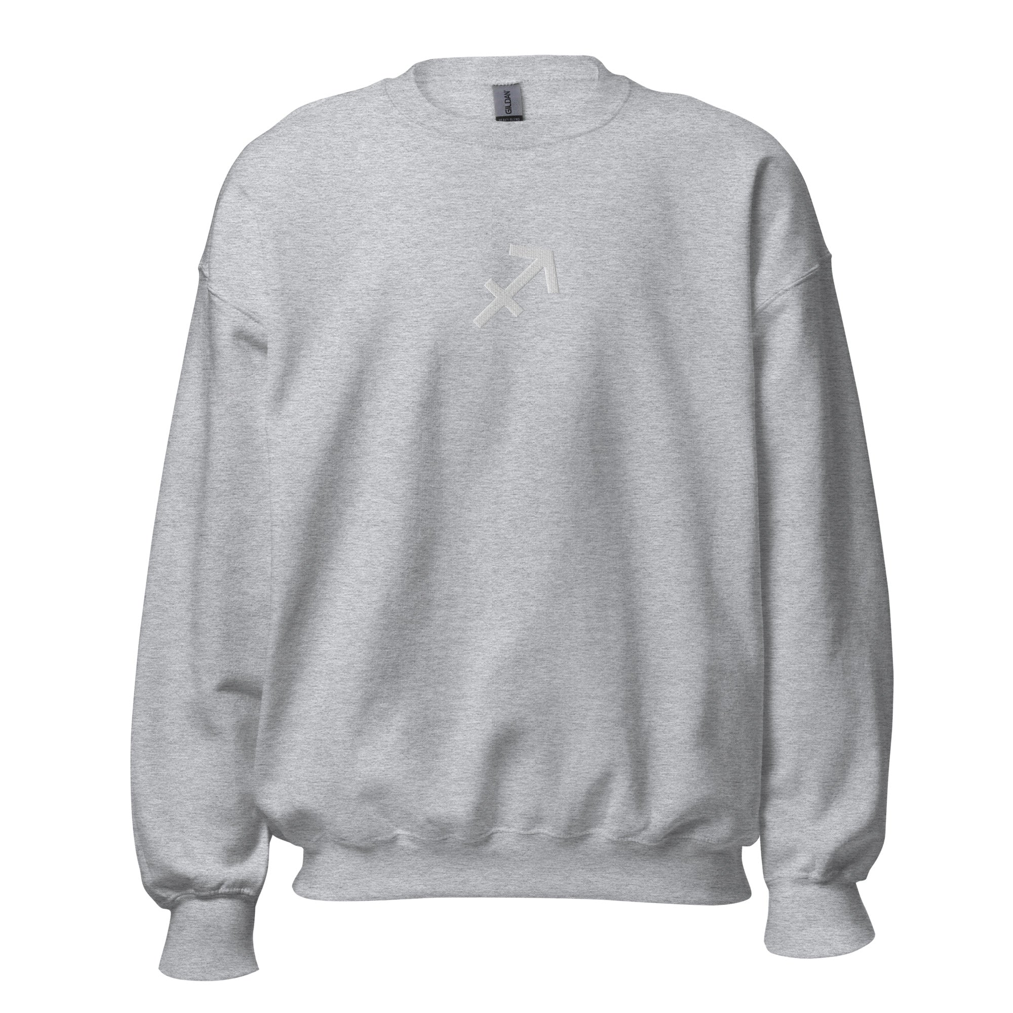 Sagittarius Zodiac Sweatshirt (White Embroidery)