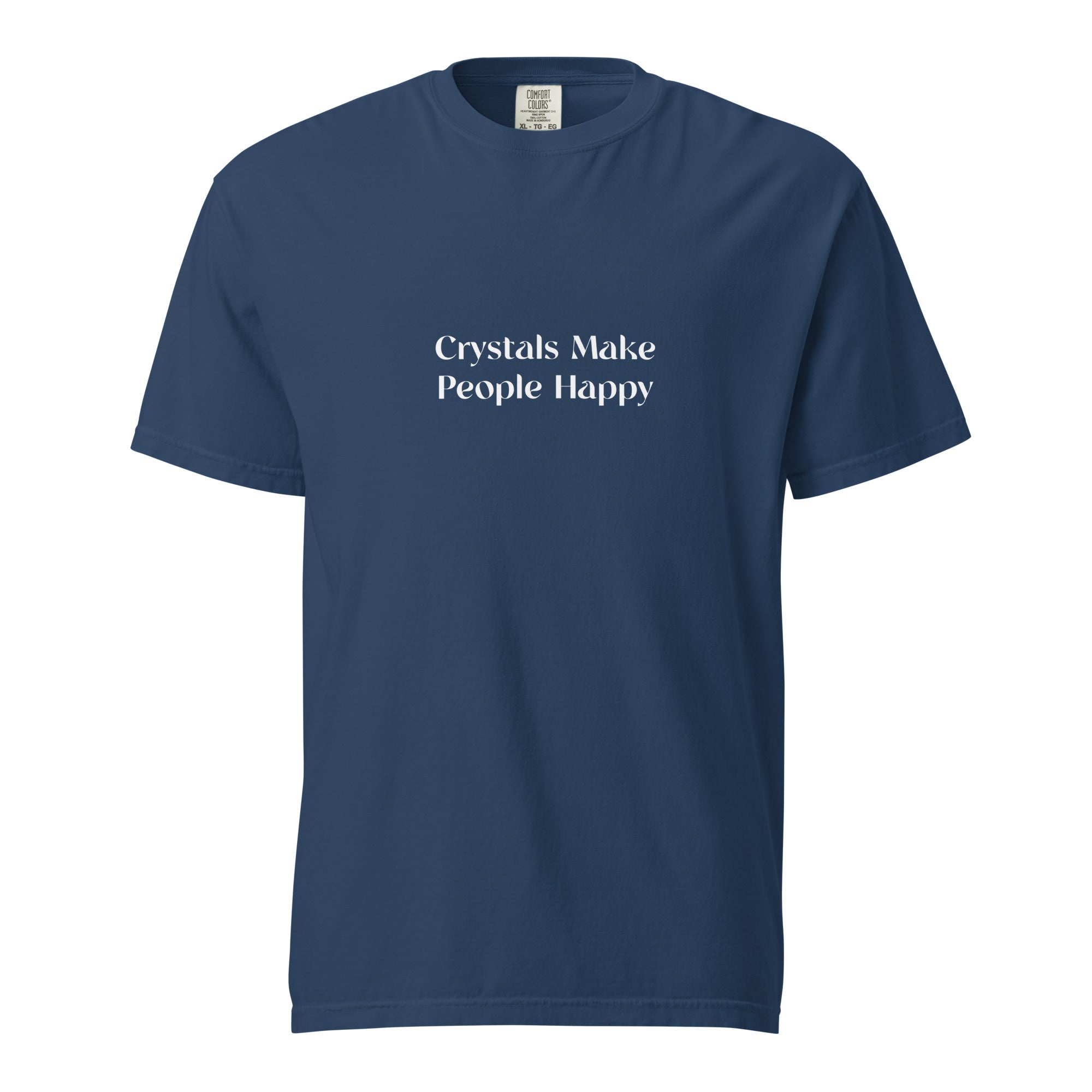 Crystals Make People Happy T-Shirt (White Print)