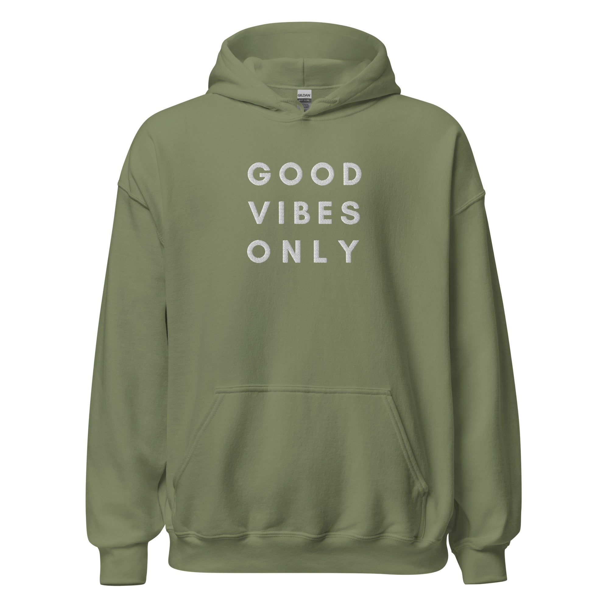 Good Vibes Only Hoodie (White Embroidery)