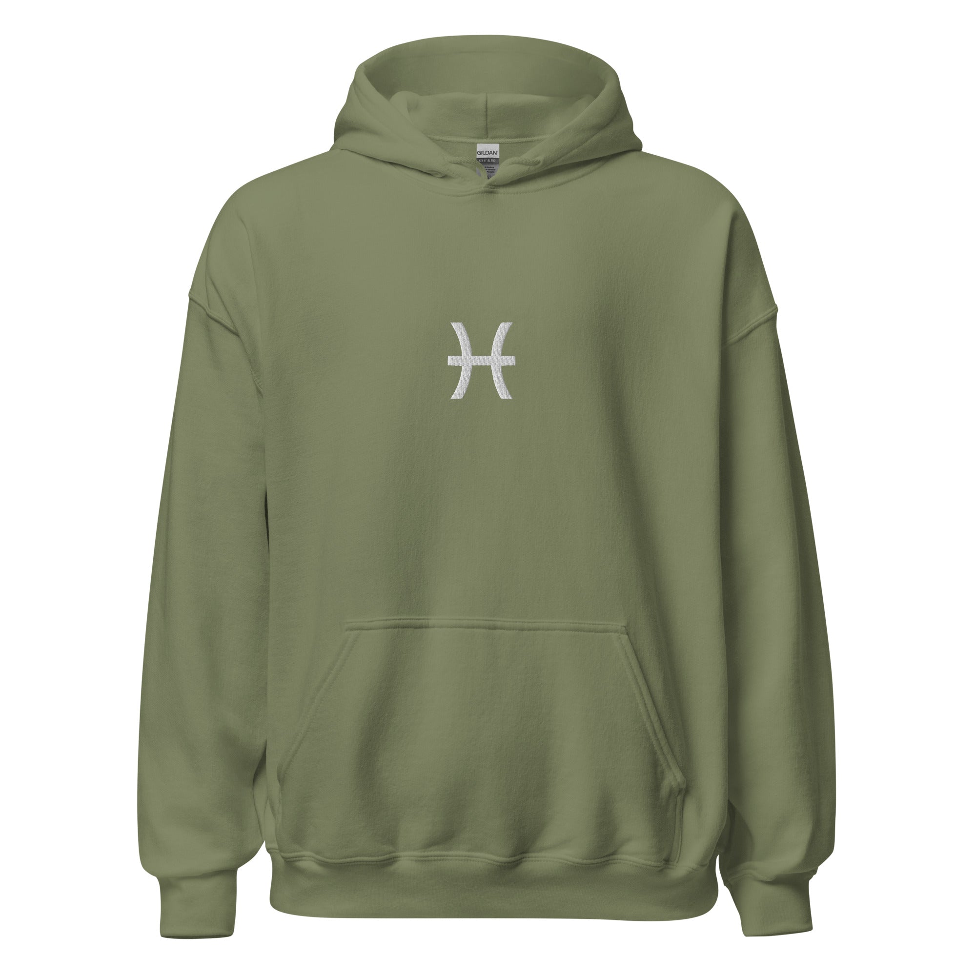 Pisces Zodiac Hoodie (White Embroidery)