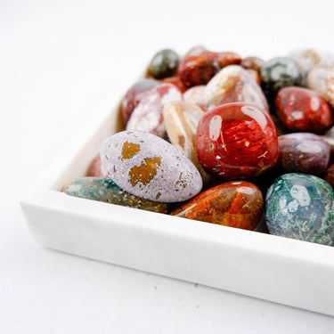 Ocean Jasper Palm Stone - Crystal & Stone