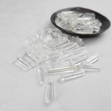 Clear Quartz Gridding Point (Double Terminated) - Crystal & Stone