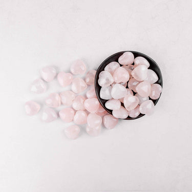 Rose Quartz Heart - Mini Puffy - Crystal & Stone